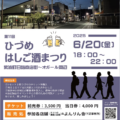 ひづめはしご酒まつりチケット発売中 ひづめはしご酒まつりチケット発売中